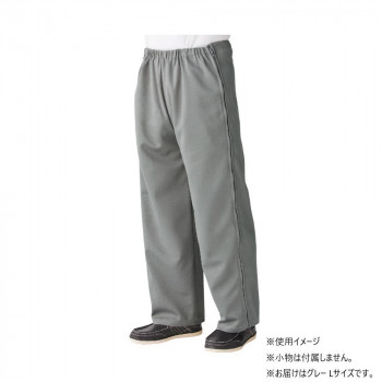 ケアファッション 脇全開ジャージパンツ(紳士) グレー L 3982802