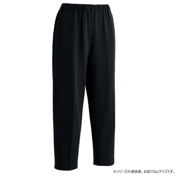ケアファッション おしりスルッとカチオンライトパンツ(婦人) ブラック LL(股下60cm) 8988023