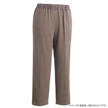 ケアファッション おしりスルッとさらさらカチオンライトパンツ(婦人) ベージュ 3L 82089605