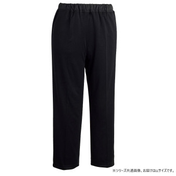 ケアファッション おしりスルッとさらさらカチオンライトパンツ(婦人) ブラック LL 82089623