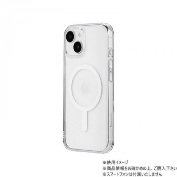 iPhone 15 高速充電対応ハイブリッドケース 「UTILO charge」 クリア LN-IM23CCGCL