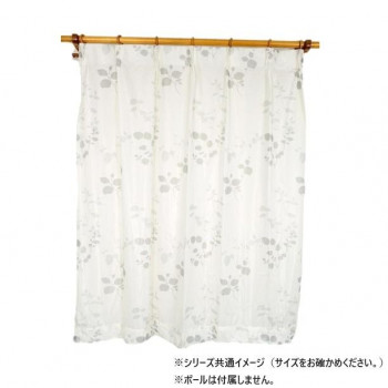 カーテン トリコットリーフ 2P 100×198 グレー 546751000198095