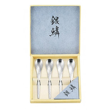 「銀鱗」コーヒースプーン4pcセット　GR-106