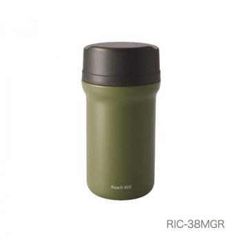 ステンレス製CAFEマグボトル 380ml モスグリーン RIC-38MGR