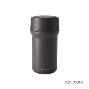 ステンレス製CAFEマグボトル 380ml ブラック RIC-38BK