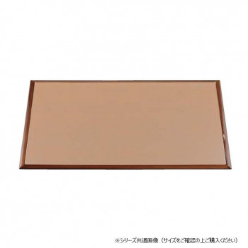 福井クラフト 尺3雲流両面長手盆銀透渕べっ甲/黒 15003030