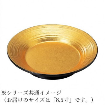 福井クラフト 8.5寸鳳龍盛鉢 一色金箔 55004400