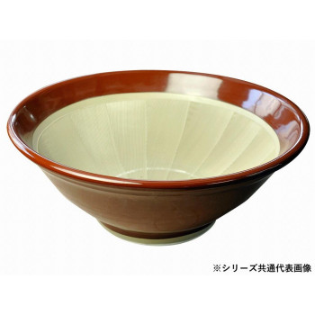 (国産)石見焼 すり鉢 4号 直径12cm (すべり止め付) 赤茶色