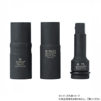 チップトップ ツインソケット(厚口) 12.7角 S195-19X21