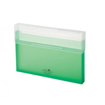 LIHIT LAB.(リヒトラブ) AQUA DROPs(アクアドロップス) コングレスケース A4 厚型 黄緑 A-5024-6