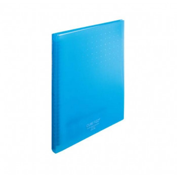 LIHIT LAB.(リヒトラブ) CUBE FIZZ クリヤーブック ポケット交換タイプ A4 S型(タテ型) 30ポケット ブルー N-7016-8