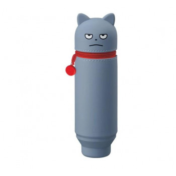 スタジオUG×LIHIT LAB.(リヒトラブ)　スタンドペンケース　わるめのねこ　UG7712-104
