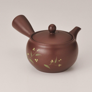 富仙茶泥浅ツボ菜の花急須 Y239