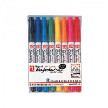 寺西化学工業　マジックインキ　マジェスタースリム　8色セット　油性　MMJ70C-8