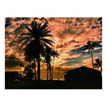 ガラスアートピクチャー HALEIWA BEACH HOUSE DE010313