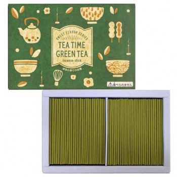 丸叶むらた お線香 TEA TIME GREEN TEA 緑茶の香りのお香 お香 ティータイム 250264