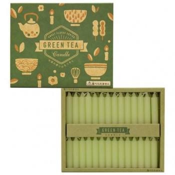 丸叶むらた GREEN TEA 緑茶キャンドル 56本入 キャンドル ティータイム 250251