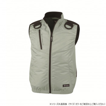 ジーベック(XEBEC)  XE98104  空調服遮熱ハーネスベスト  モスグリーン  4L