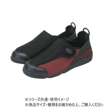 すたこらさんソフト 100 ブラック×ワイン 22.0/22.5cm