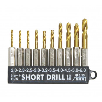 コンヨ SUN UP ショートドリルセット特殊刃 10本組10PC 26623