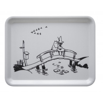 Moomin すべりにくいトレイM　橋の上のムーミン