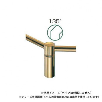 シロクマ 甲丸回転ブラケット(135度) 30mm 金 BR-1