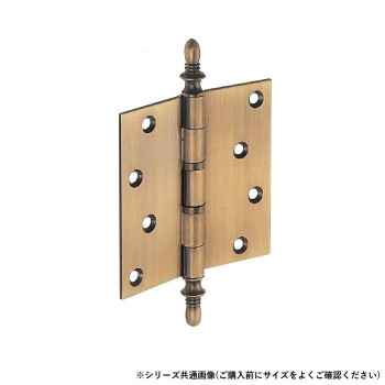 シロクマ キャノン二管丁番(左) 127×127 金 BS-102L