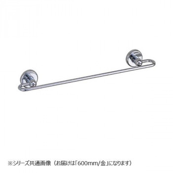 シロクマ プラネットタオル掛 600mm 金 BT-30