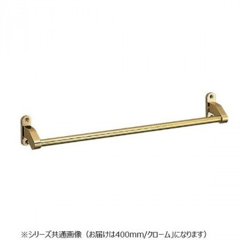シロクマ フラットタオル掛 400mm クローム BT-40