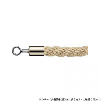シロクマ パーティションロープ φ25×1200mm 金/ゴールド FPR-25R