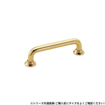 シロクマ キャップ付丸棒ハンドル 小 純金 HB-1