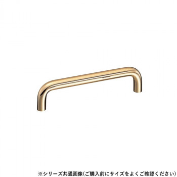 シロクマ 10φ丸棒ハンドル 80mm 金 HB-59