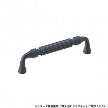 シロクマ ヴィオラハンドル 110mm 黒塗装 HB-84