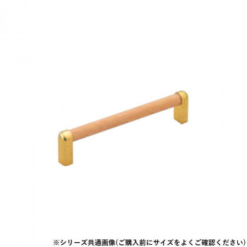 シロクマ 自然木リバティーハンドル 90mm Lオーク/純金 HC-44