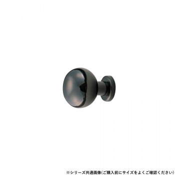 シロクマ アストリアツマミ 20φ 黒ニッケル KB-52