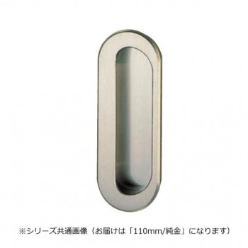 シロクマ ソリッド小判手掛 110mm 純金 MB-9