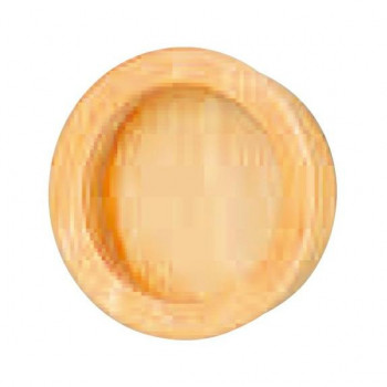 シロクマ 平面丸手掛 60mm 白木ウッド MW-7