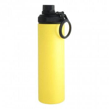 リビング WELF SLIM BOTTLE 直飲みスリムステンレスボトル YE 650ml 411347