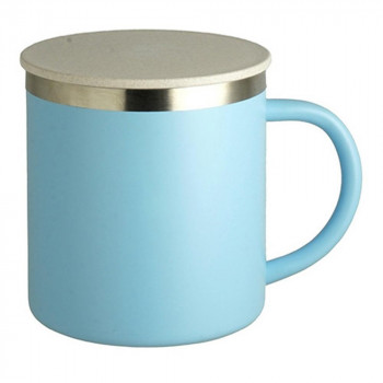 リビング NEW BE-SIDE蓋付マグカップ BL 350ml 411156