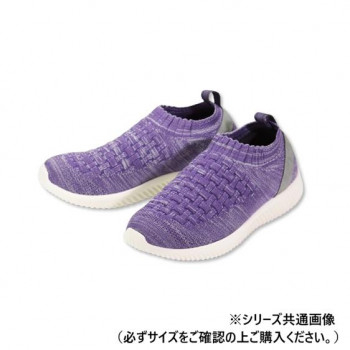 マリアンヌ製靴 ストレッチニットスニーカーWG140 パープル L WG140