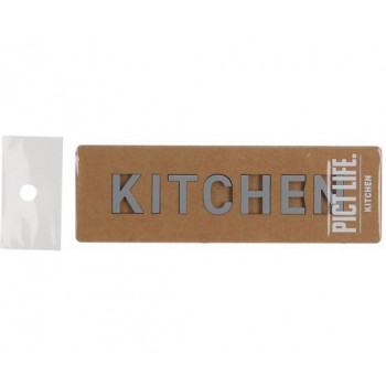 ハイロジック　24787　表札　プレート　PICT LIFE. KITCHEN グレー 1枚入