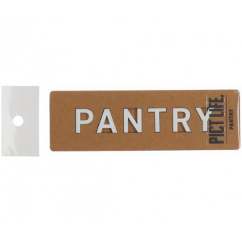 ハイロジック　24788　表札　プレート　PICT LIFE. PANTRY 白 1枚入