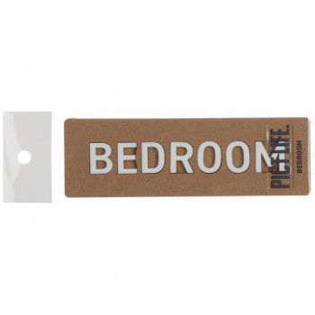 ハイロジック　24794　表札　プレート　PICT LIFE. BEDROOM 白 1枚入