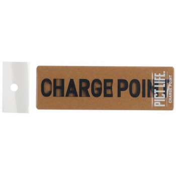 ハイロジック　24804　表札　プレート　PICT LIFE. CHARGE POINT 黒 1枚入