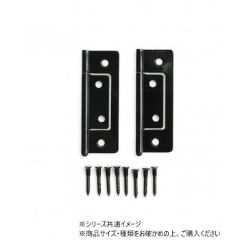 ハイロジック　P-663　フラッシュ蝶番　64mm　黒　2枚入　71663