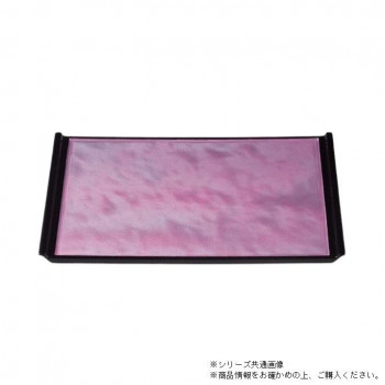 尺4フライト盆　ピンク雲流渕黒塗（ノンスリップ加工）　55007670