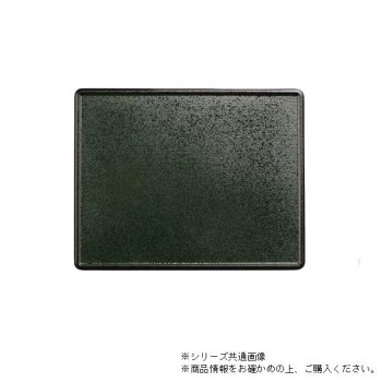 尺4万葉長手両面盆　グリーン乾漆クリアータタキ/朱天黒　50410090