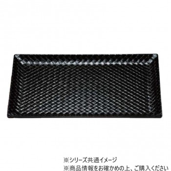 バンブートレー(389×287)　艶消ブラック　81014400