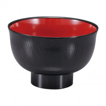 新羽反木目小丼　黒(内朱)　33101410