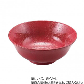 6寸ラーメン鉢　総紅赤クリヤータタキ　40421820
